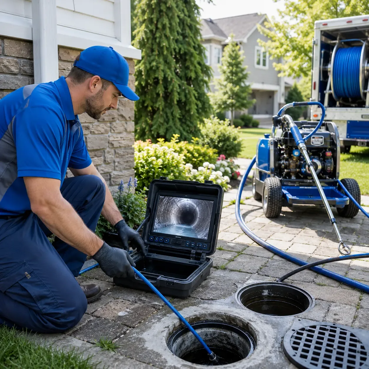 Outdoor drain cleaning professionals serving Grand Junction, MI