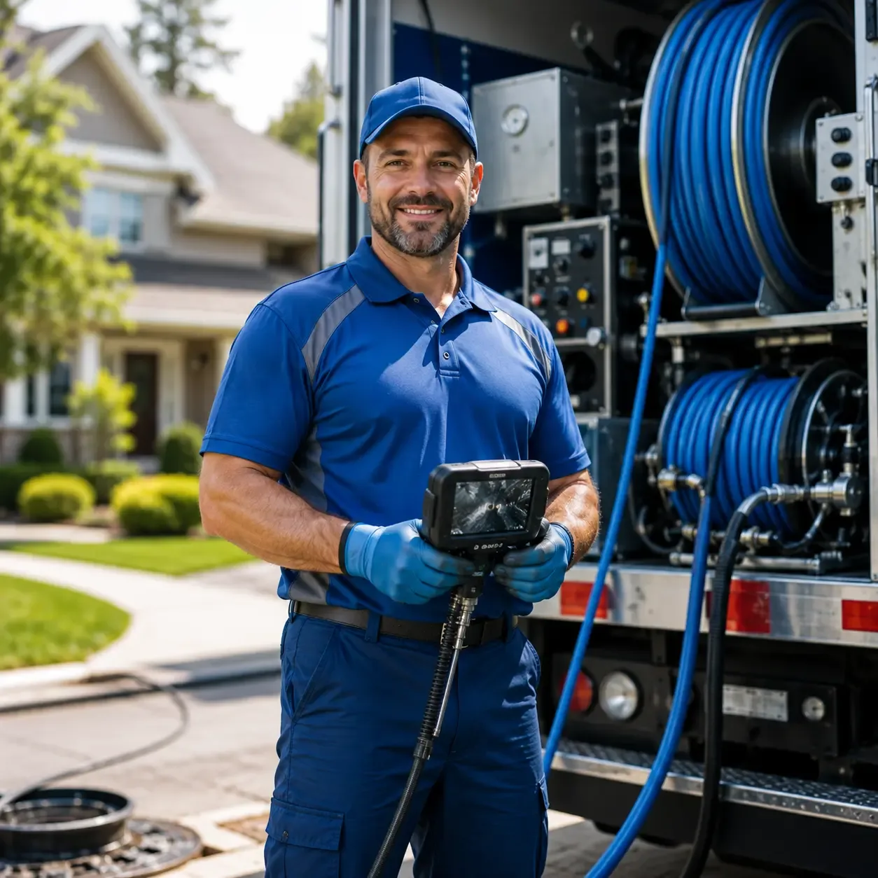 Local outdoor drain cleaning specialists in Grand Junction, MI